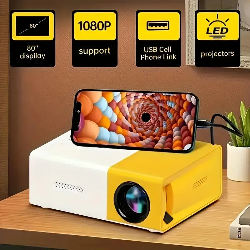 Mini Proyector HD 1080p - Ultra Compacto