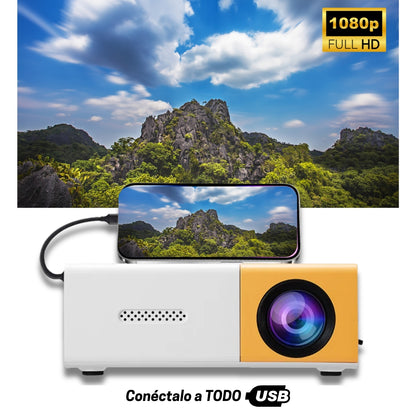 Mini Proyector HD 1080p - Ultra Compacto