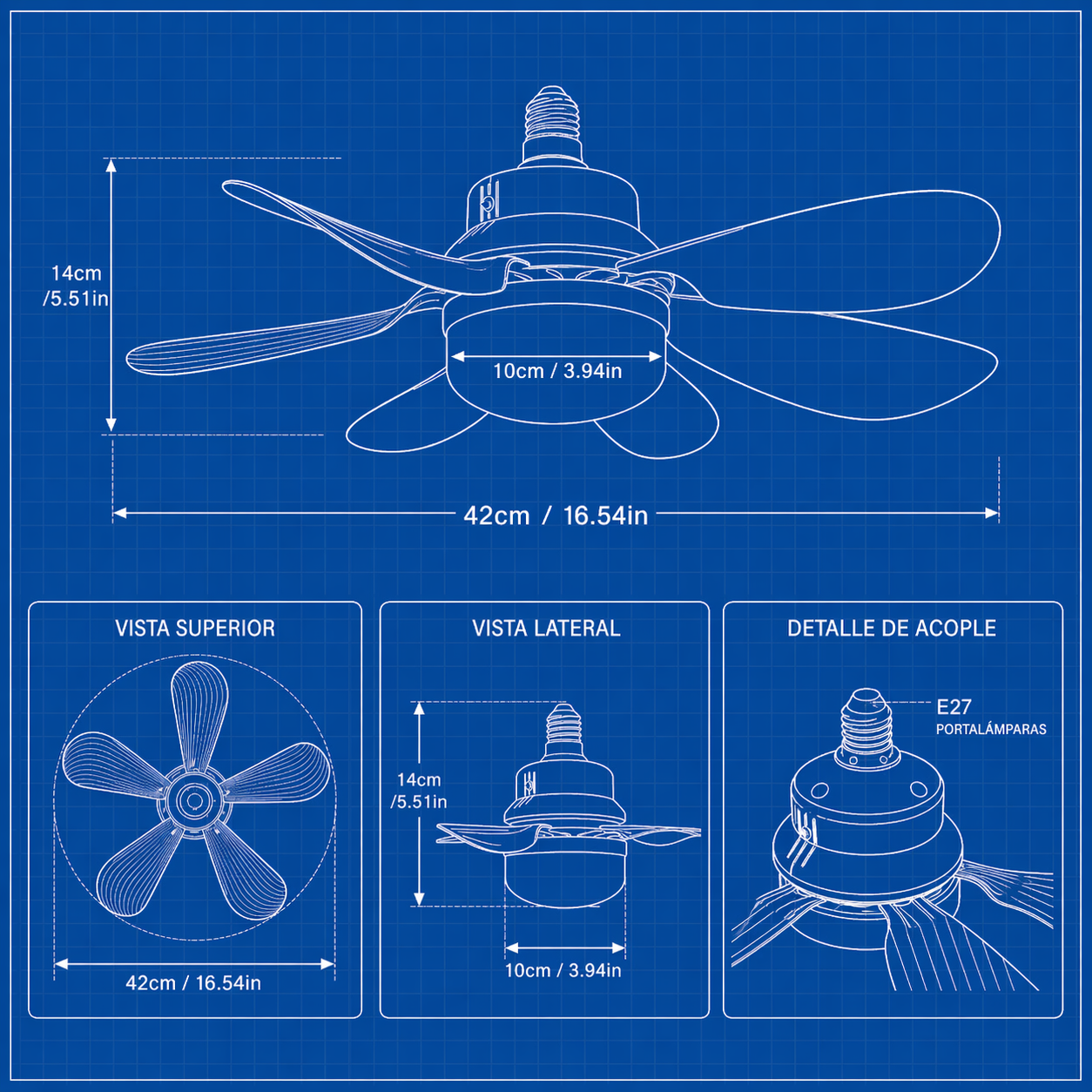 2x1 VENTILADOR DE TECHO CON LÁMPARA LED: Intensidad Ajustable, Control Remoto - ¡Instala en segundos! (NUEVO)